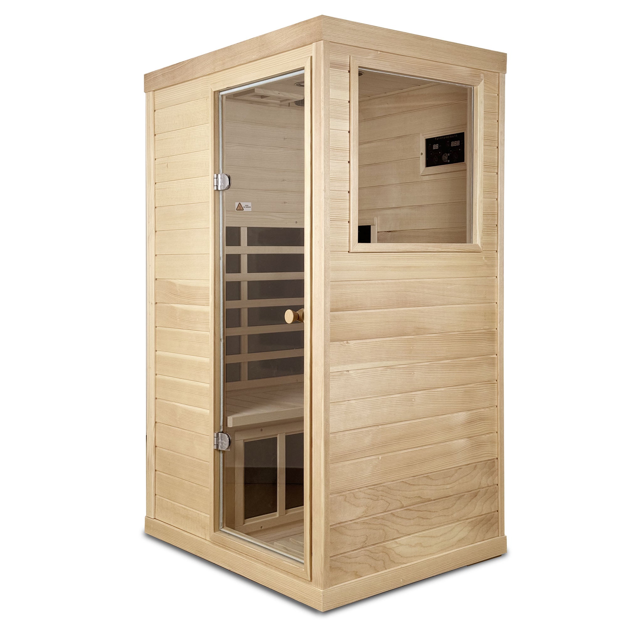 Canadian Hemlock Wood One Person Far Infrared Sauna