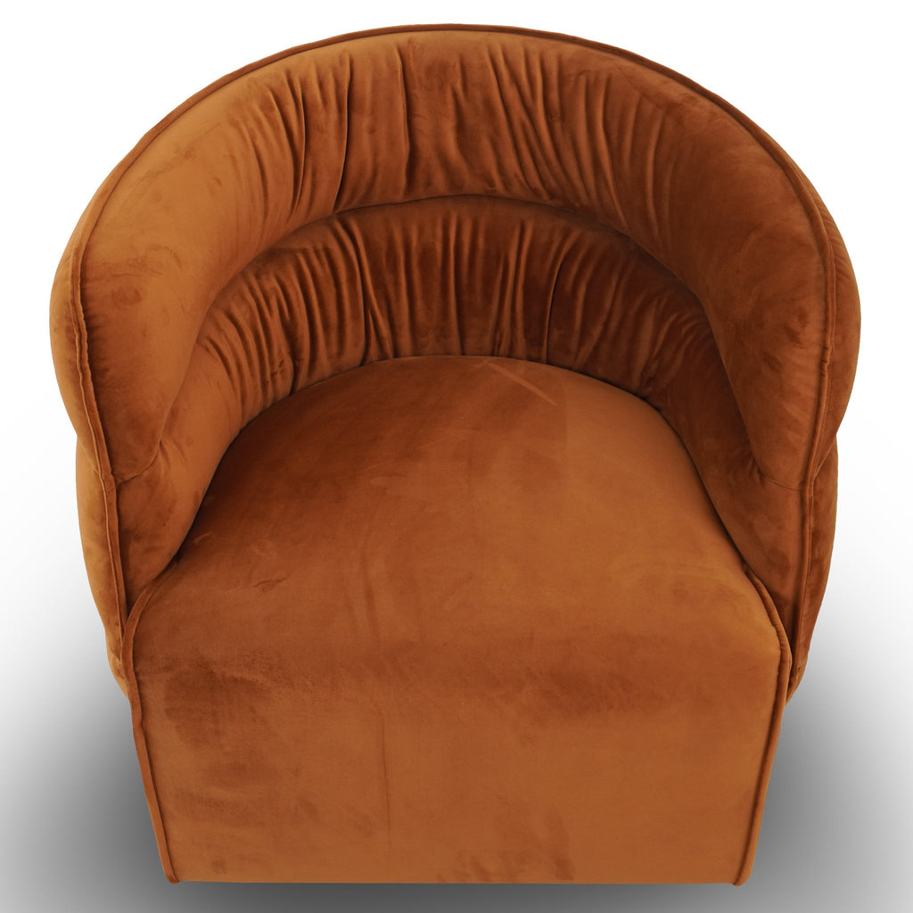 Walden Swivel Chair - Burnt