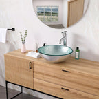 Bathroom Artistic Tempered Glass Vessel Sink
