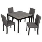 5-Piece Dining Table Set with 4 Chairs