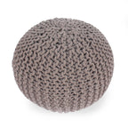 Moro Knitted Cotton 20 x 20 Round Pouf