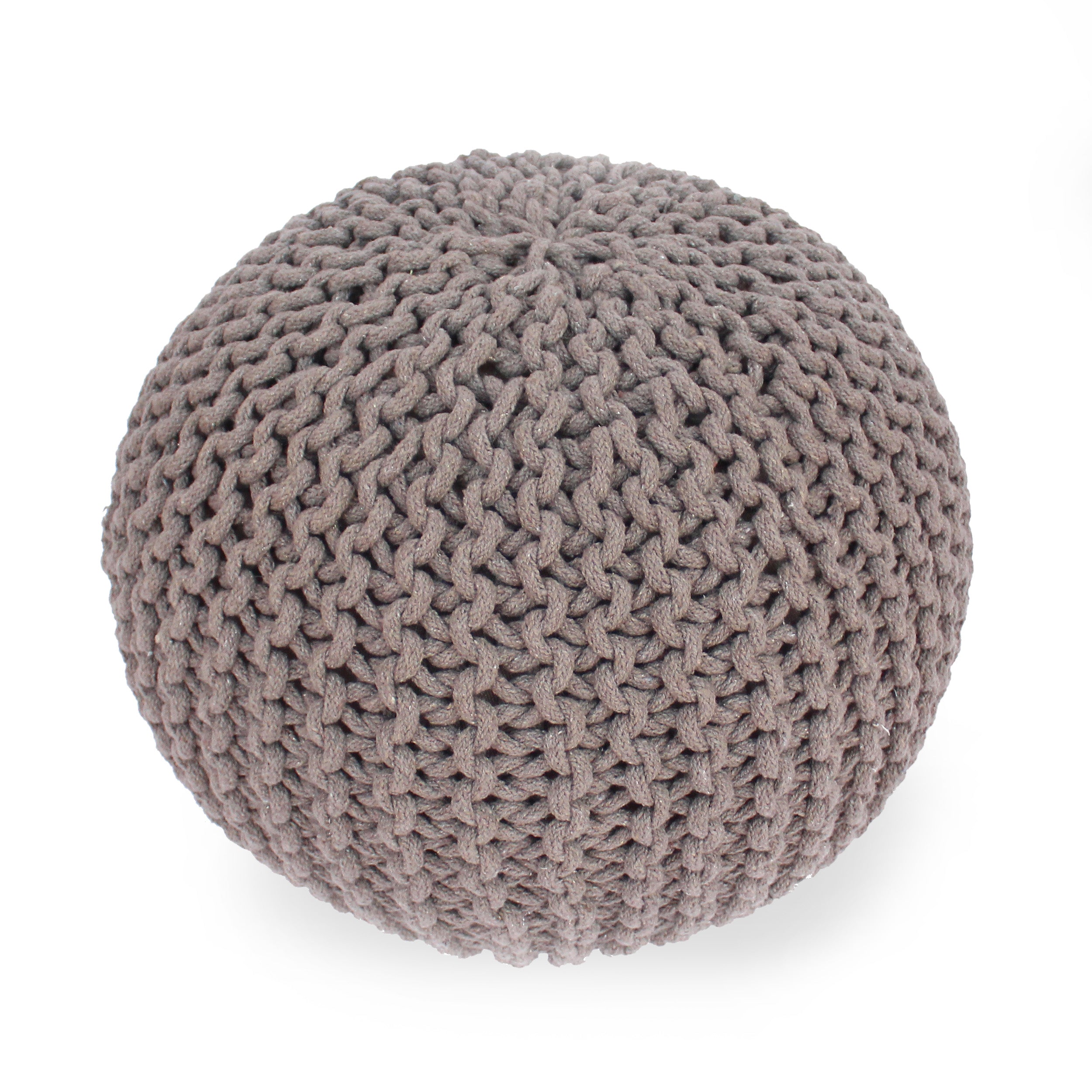 Moro Knitted Cotton 20 x 20 Round Pouf