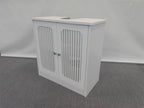 Louvered Double-Door Floor-Standing Bathroom Vanity