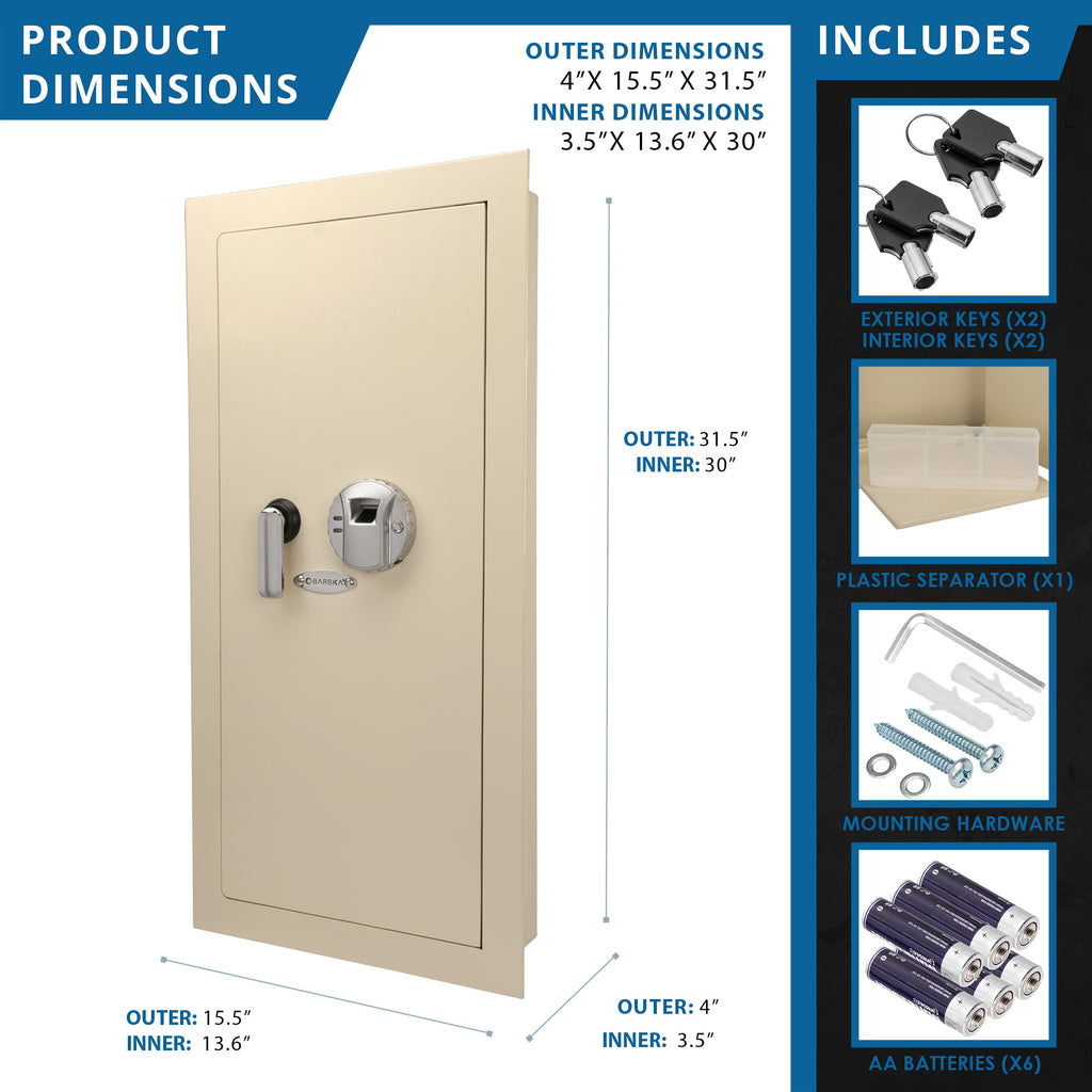 Biometric Steel Safe for Secure Storage