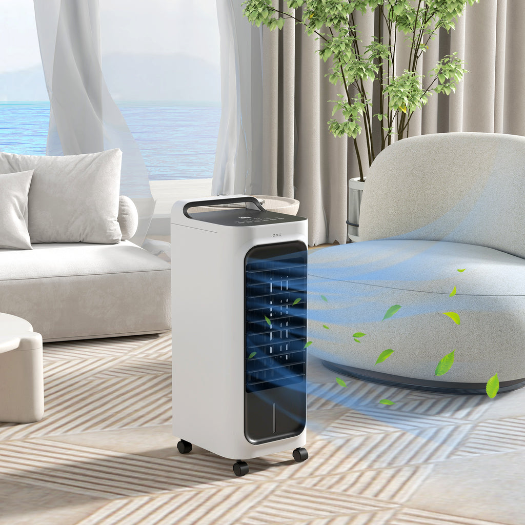 HOMCOM 26" Evaporative Air Cooler with Ice Packs