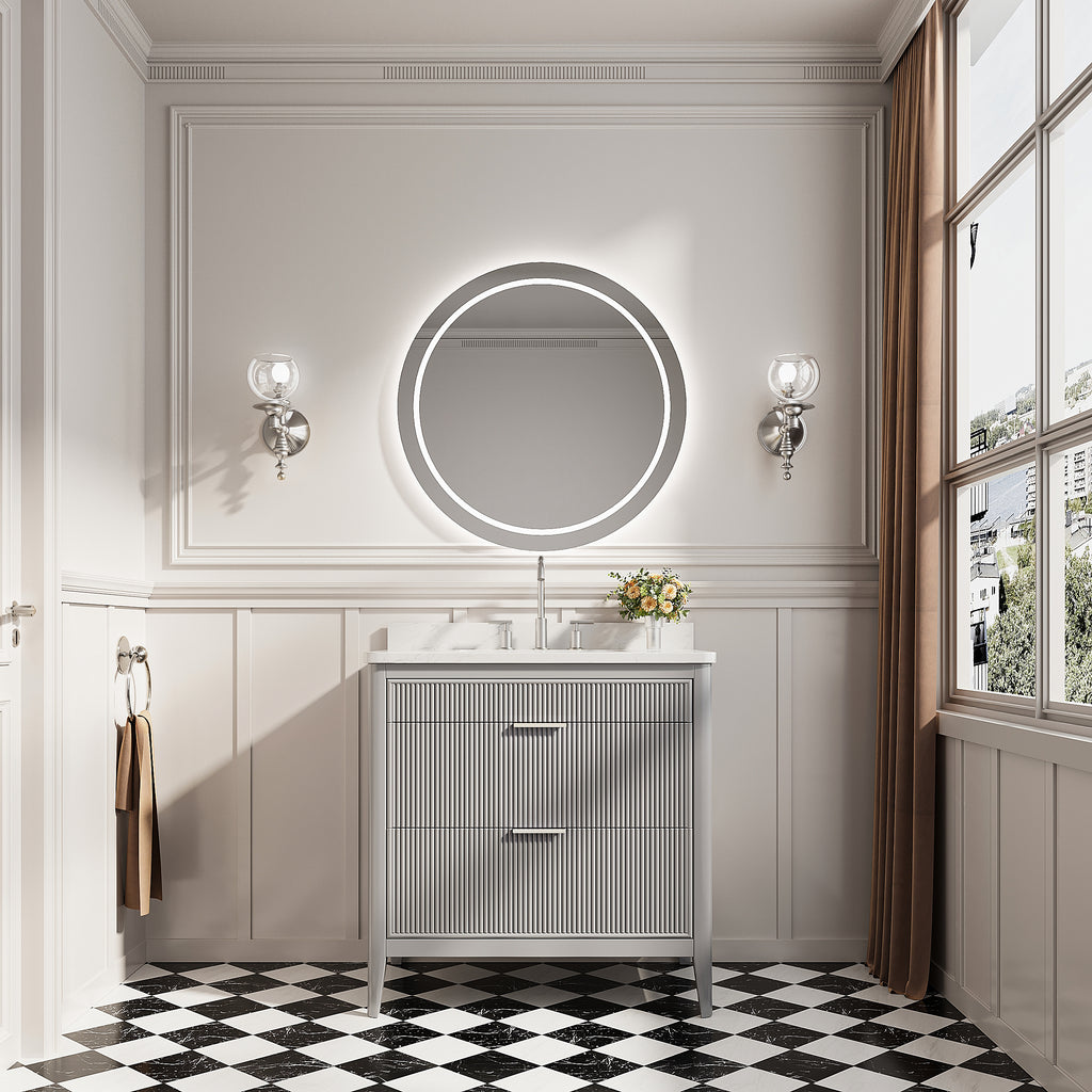 Fully Assembled 36" Bathroom Vanity