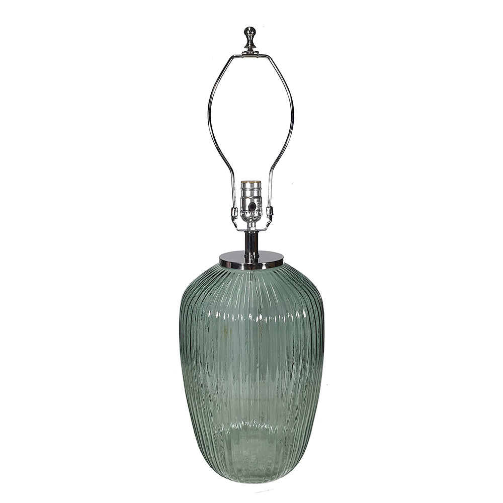 D16x27" Glass Table Lamp