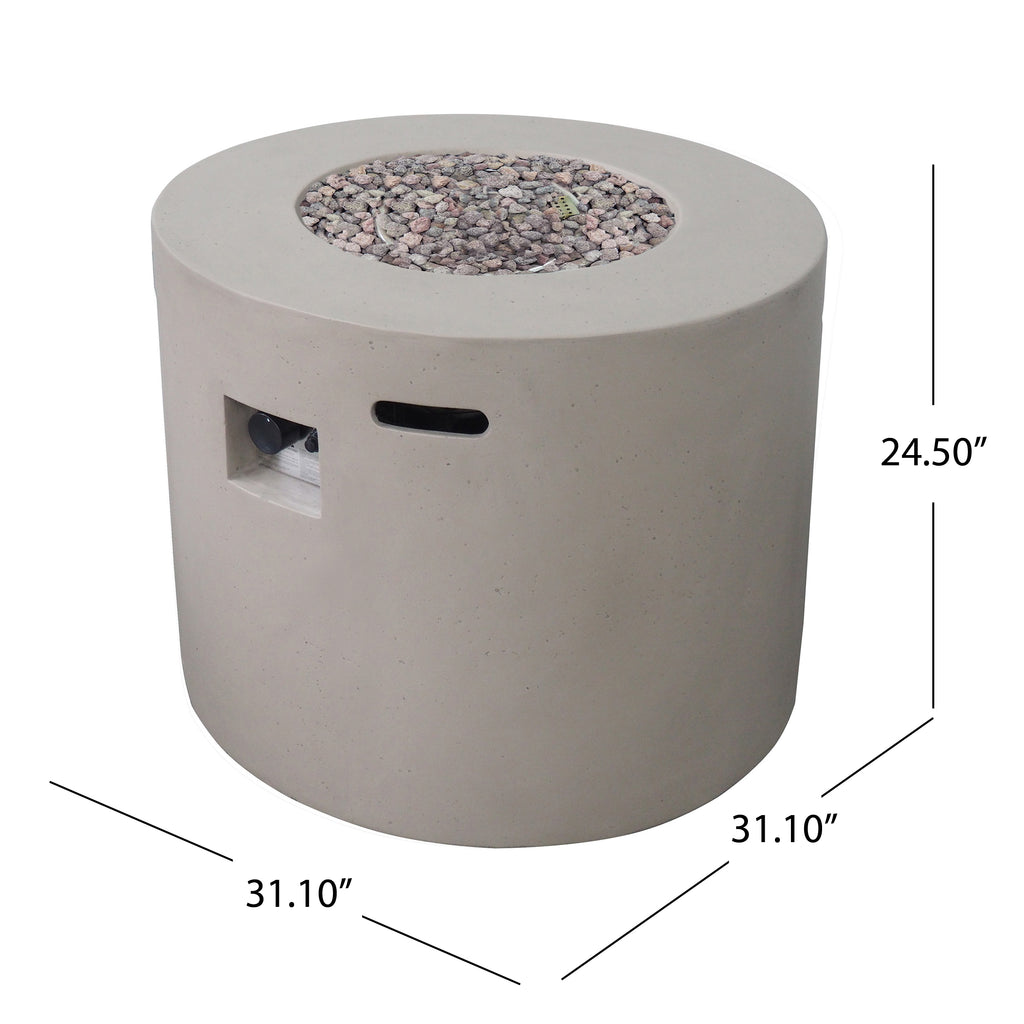 31" Round MGO Fire Pit - 40,000 BTU
