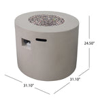 31" Round MGO Fire Pit - 40,000 BTU