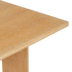 TREXM Farmhouse Wood Dining Table Set for 6 with Upholstered Chairs