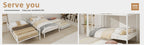 White Twin Metal Triple Bunk Bed with Removable Design