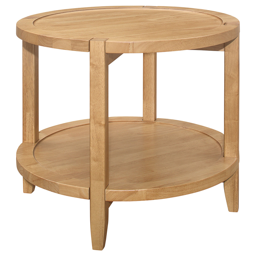 Elliott Maple 2-Piece Round Coffee and End Table Set