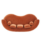 90 In. Curved Modern Chenille Sofa