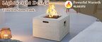 U_Style MGO Outdoor Square Fire Pit Table