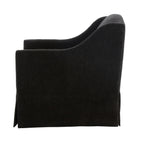 Luisa Skirted Swivel Accent Chair - Mink