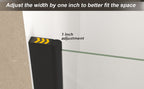 34"x 72" Pivot Shower Door, Matte