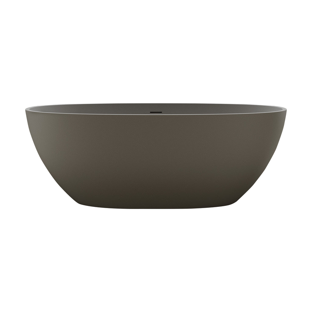 55'' Freestanding Bathtub in Resin Stone