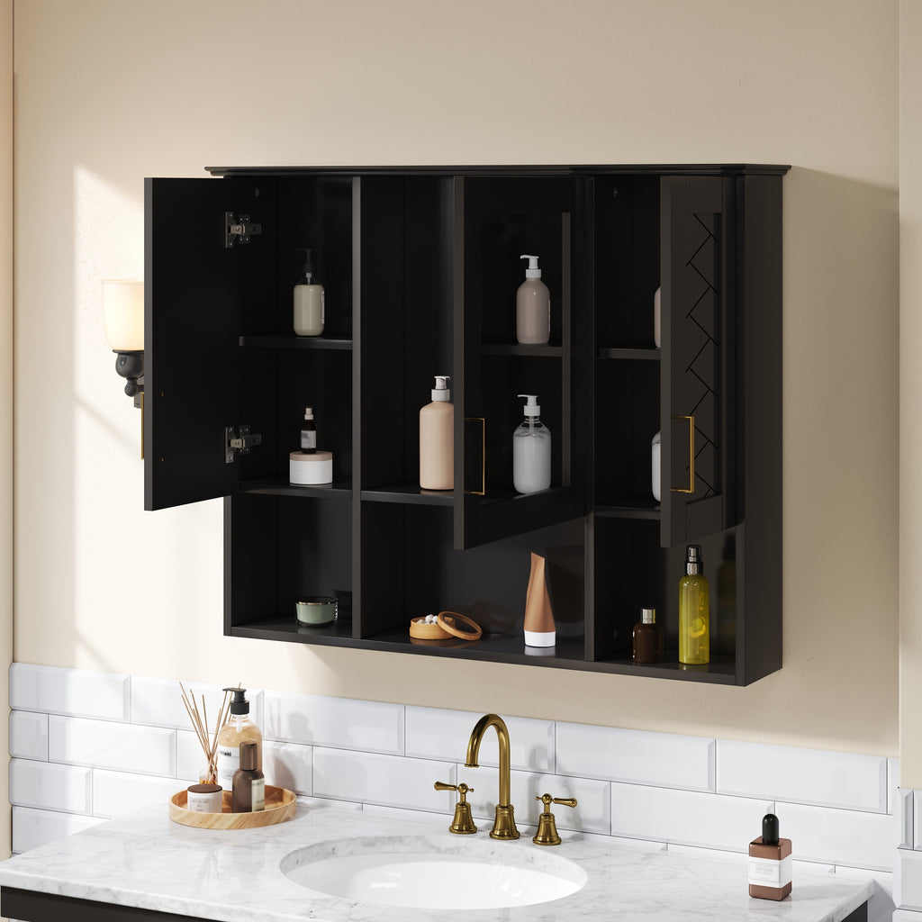 35 Inch 2-in-1 Wall Mounted Medicine Cabinet