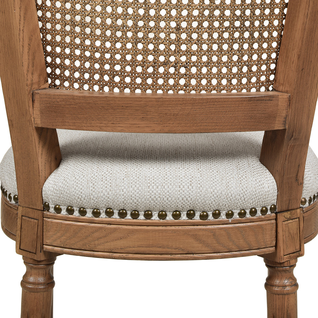 Triomphe Rattan Wicker High Back Armless Counter Bar Stool