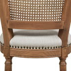 Triomphe Rattan Wicker High Back Armless Counter Bar Stool