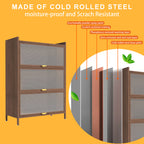 44" Tall Metal 3 Flip Doors Cabinet