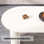 63" Modern MDF Dining Table