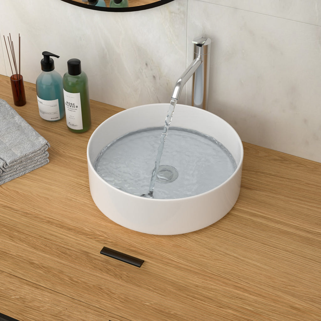 15.75"x15.75" Ceramic Vessel Sink