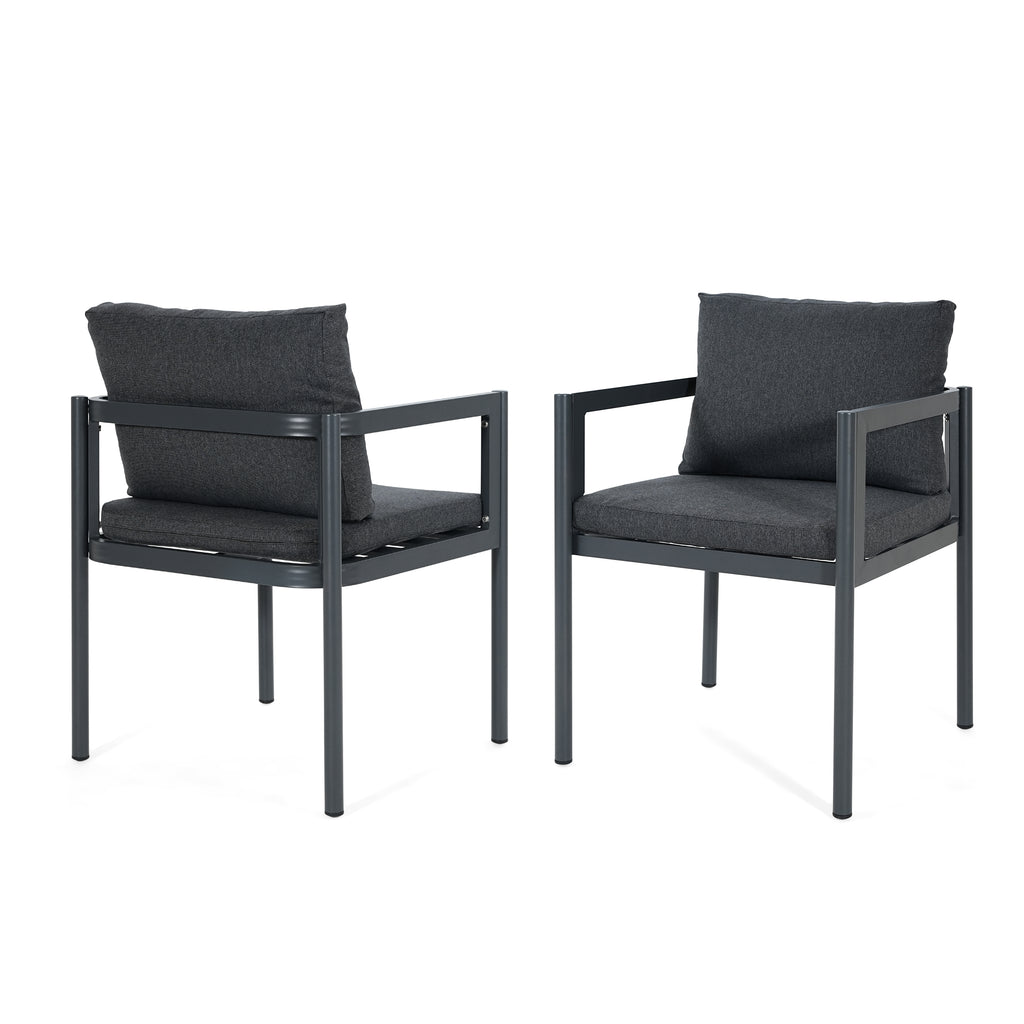 Outdoor Dining Chair Set of 2, All-Weather
