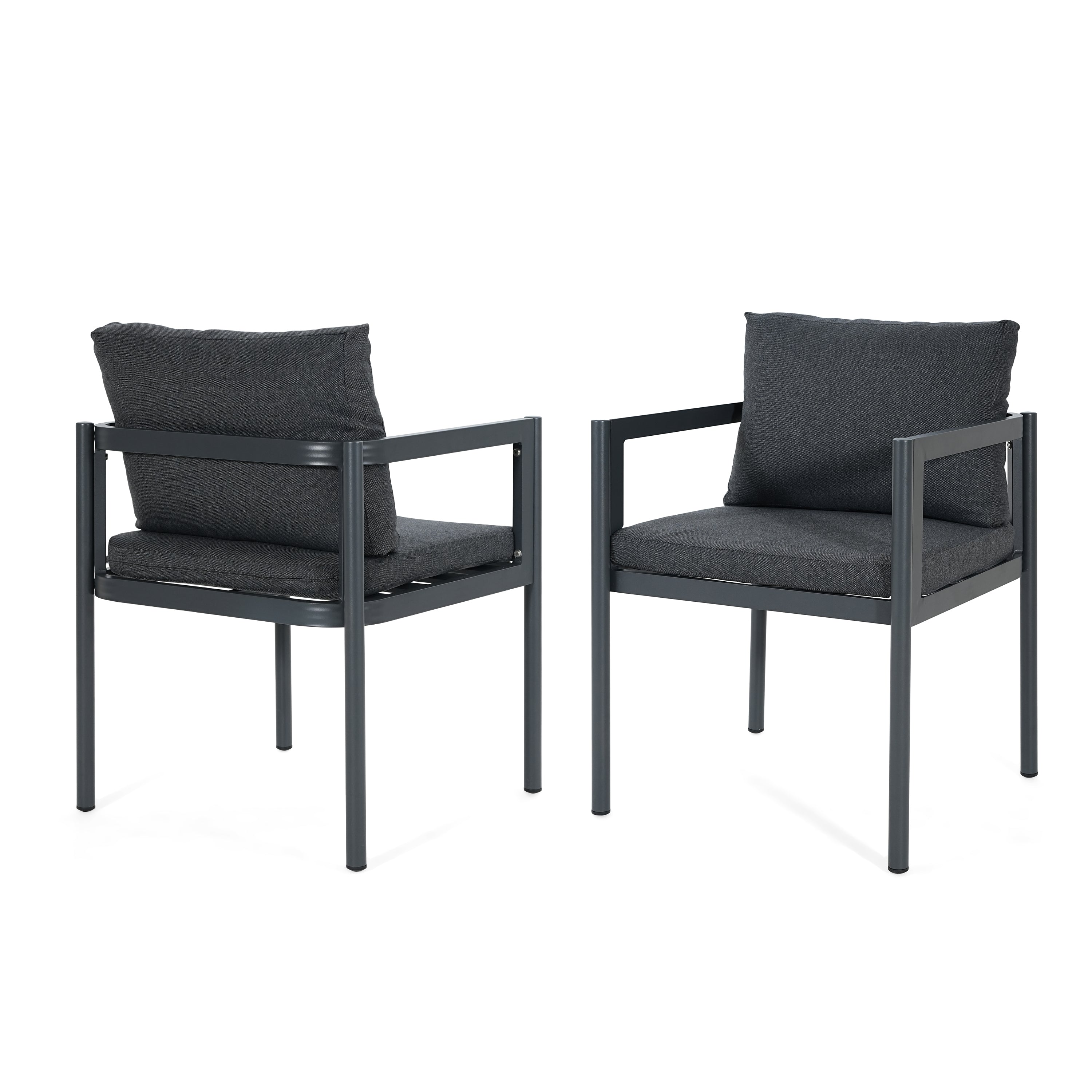 Outdoor Dining Chair Set of 2, All-Weather