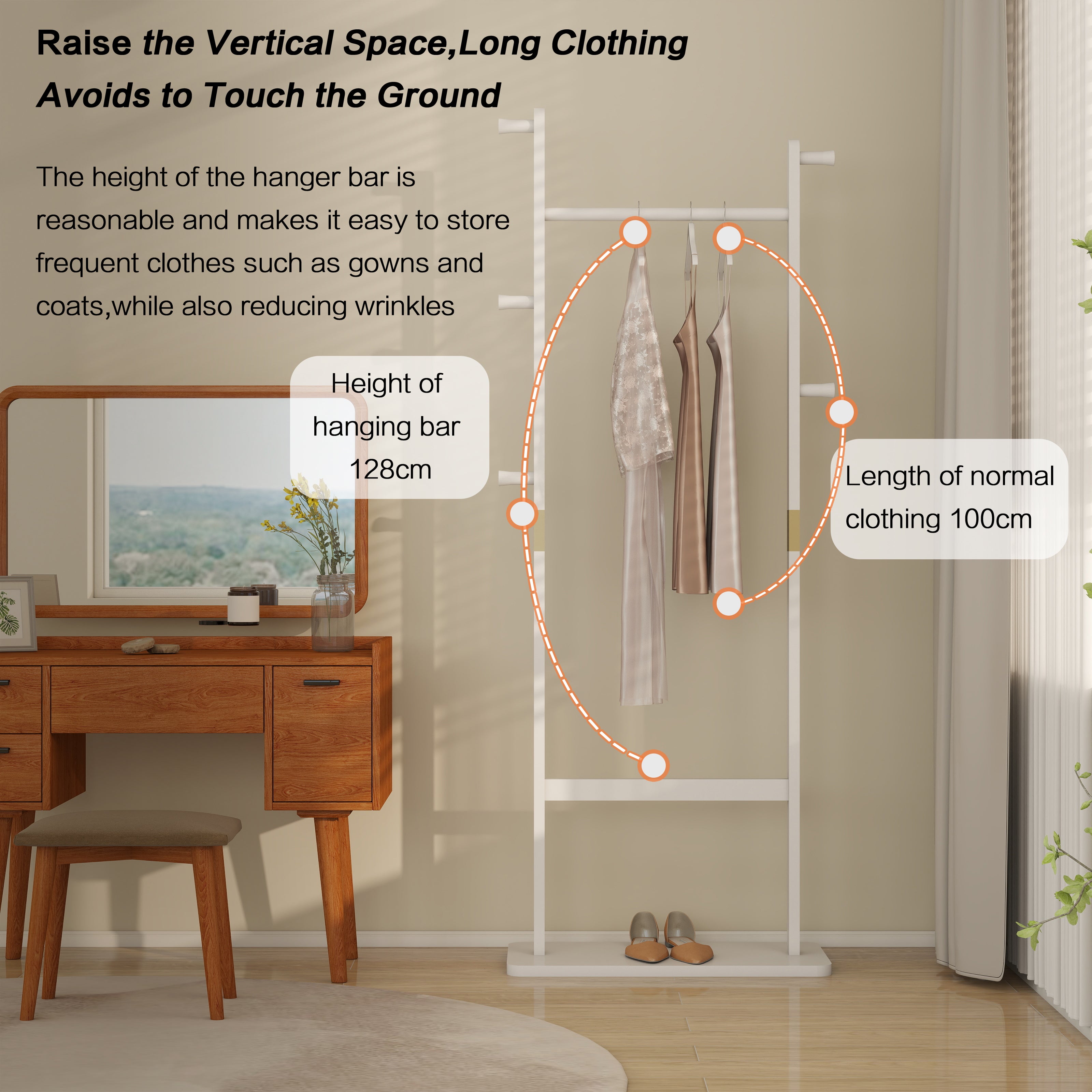Solid Wood Coat Rack