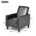27.5" Push Back Recliner Chair