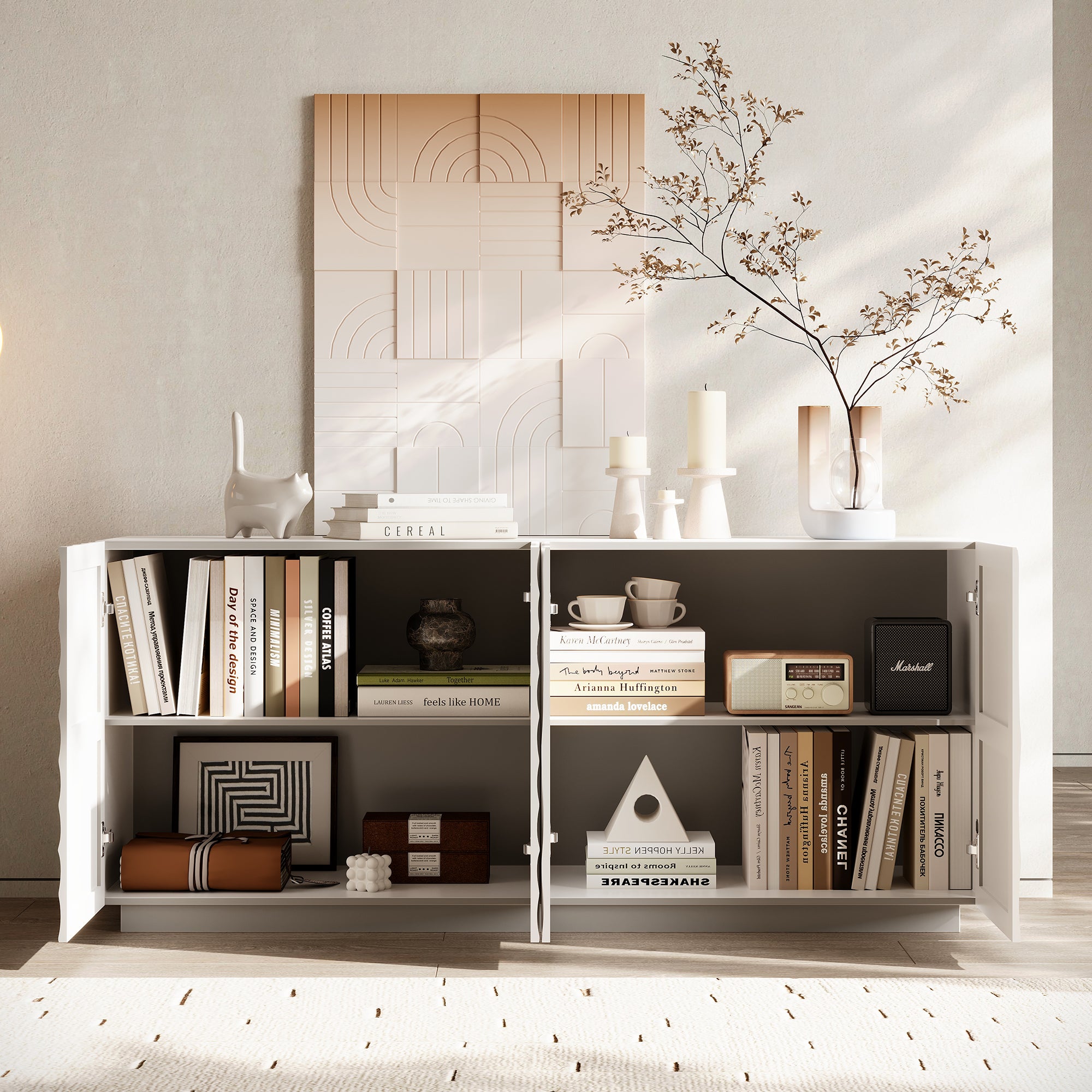 Buffet Cabinet with Storage - Modern Accent Sideboard