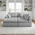Corduroy Corner Chaise Compression Sofa Bed