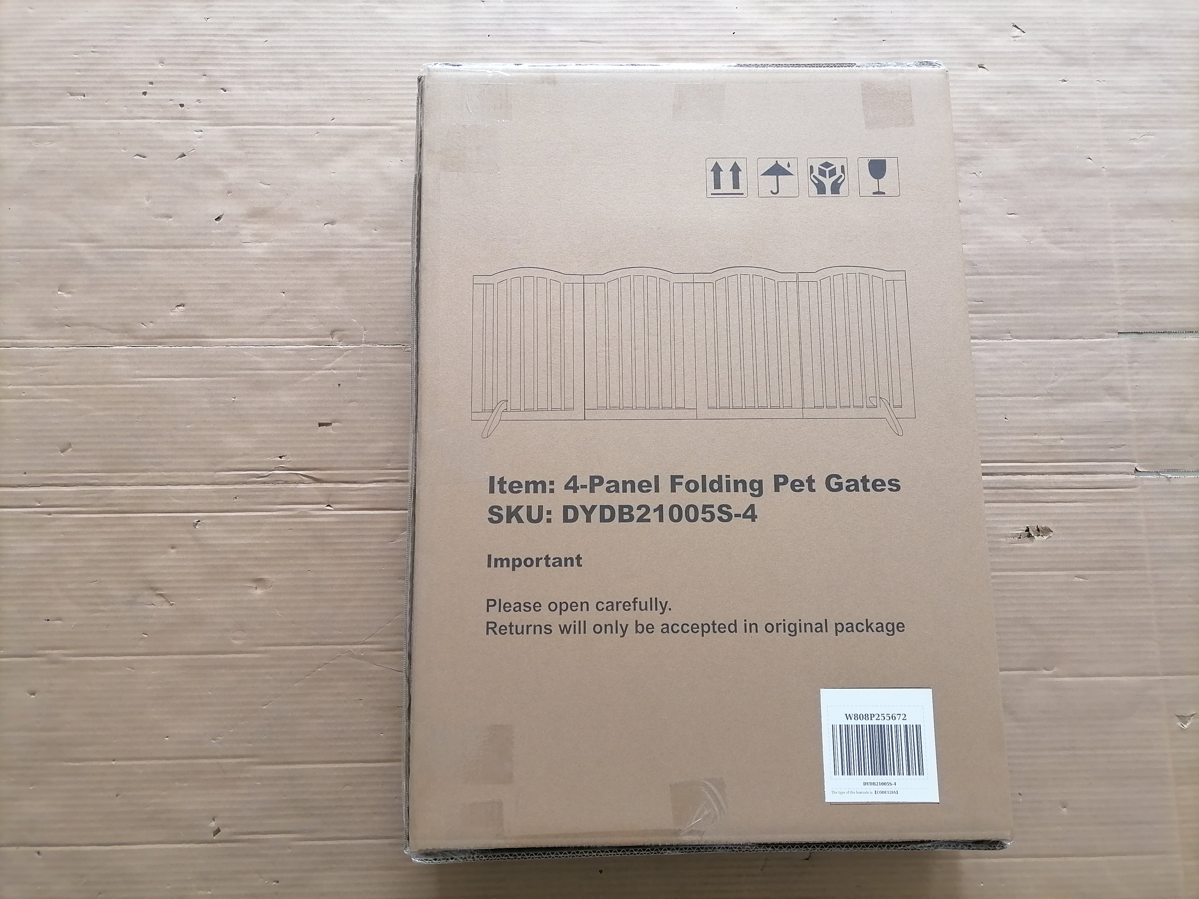27.6" Height Tall Freestanding Pet Gate