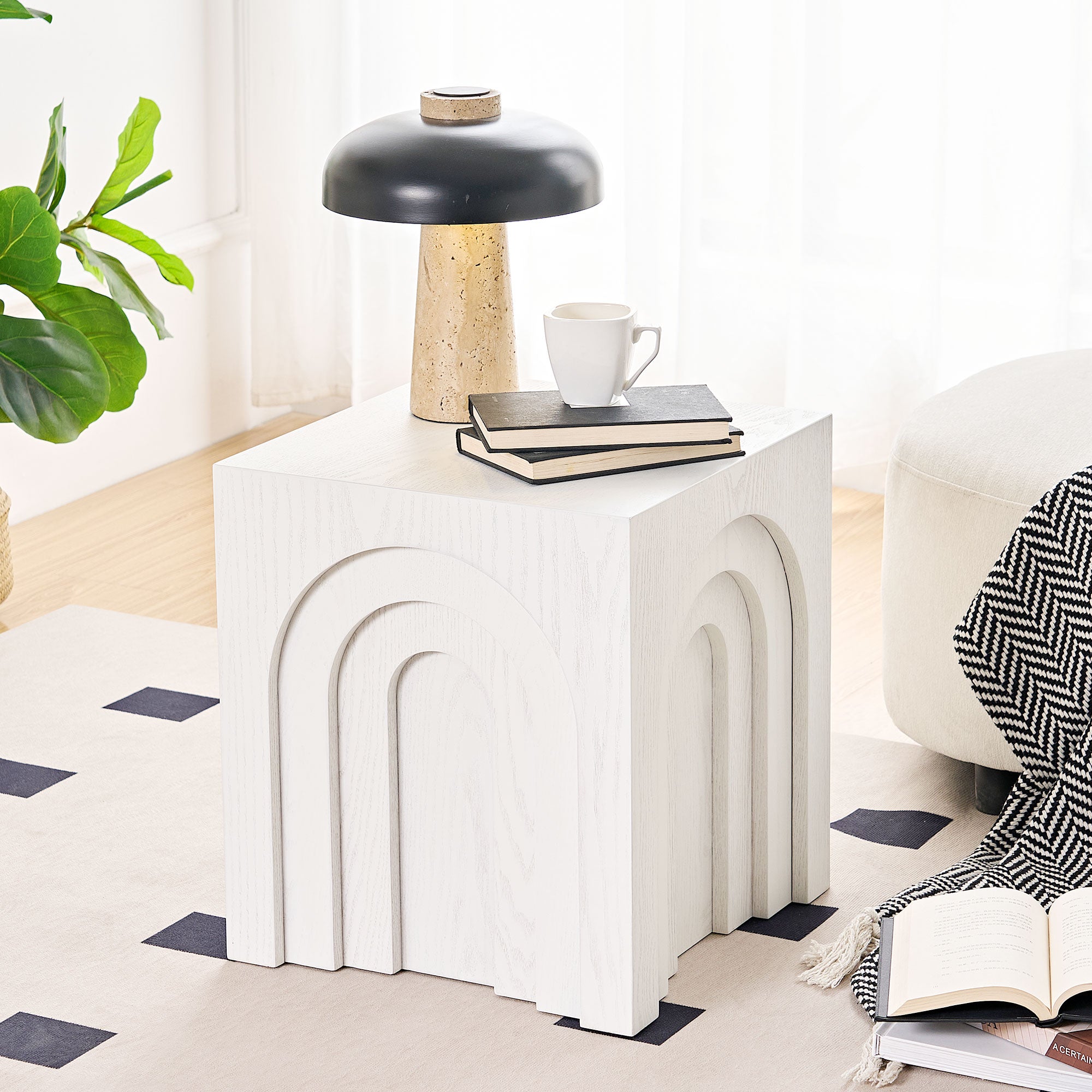 15.74'' Square Side Table