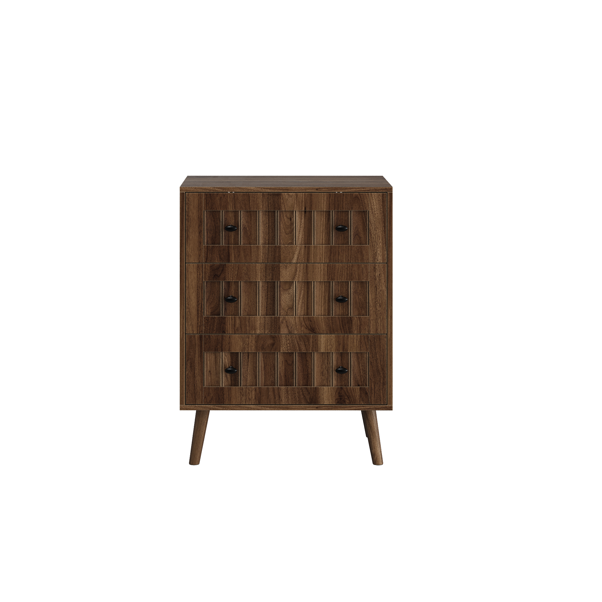 3 Drawer Dresser - Modern Walnut
