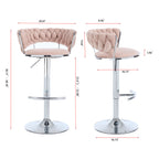 Set of 2 Bar Stools, with Strong Foam Seats