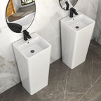 16" Classic Ceramic Bathroom Vanity Sink