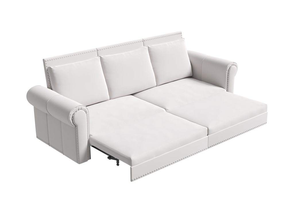 Chesterfield 3-in-1 Velvet Convertible Sleeper Sofa