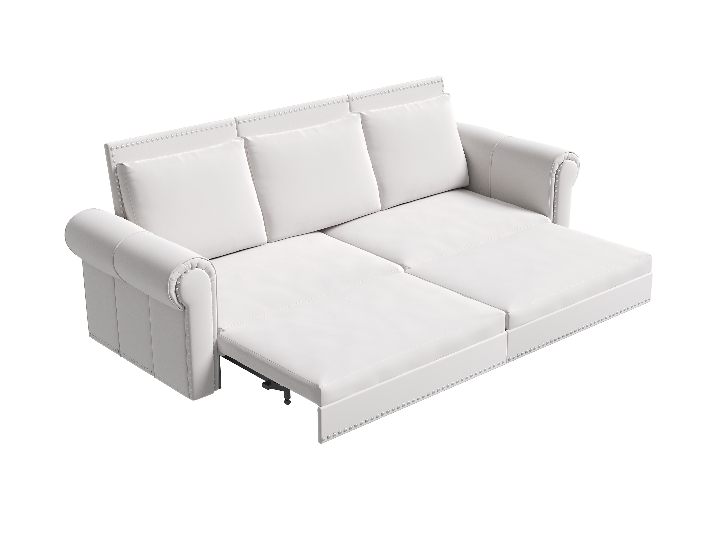 Chesterfield 3-in-1 Velvet Convertible Sleeper Sofa