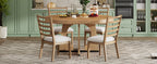 TREXM Round Dining Table for 4 with Chairs Set