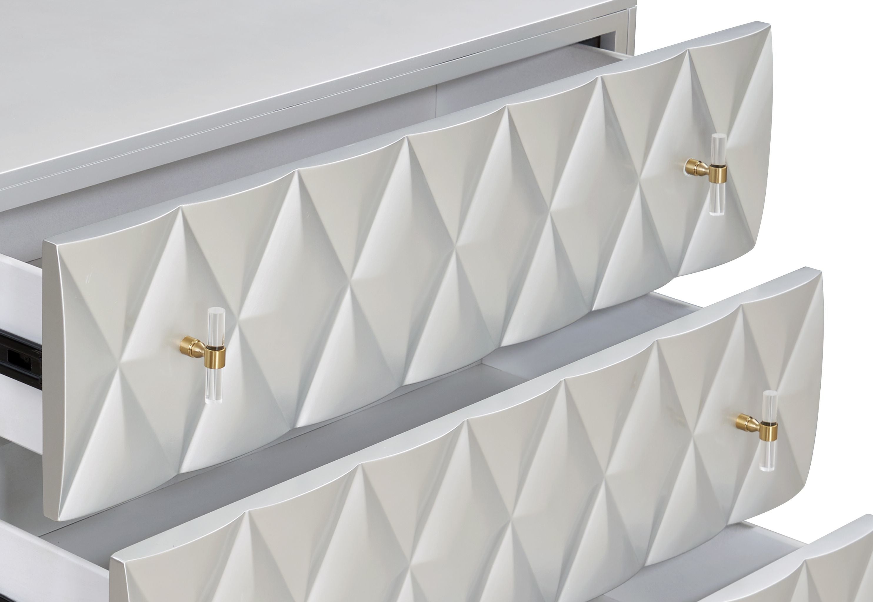 Anson Metallic 3-Drawer Cabinet