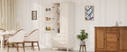 70" Kitchen Pantry Cabinet with 2 Cabinet Shelves