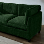 96.5" Sectional Couch for Living Room with Ottoman