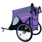 2-in-1 Bike Trailer & Push Cart for Pets