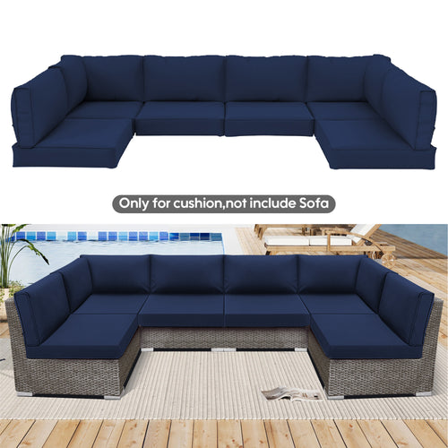 Outdoor Cushions for Patio Furniture Replacement - Navy Blue