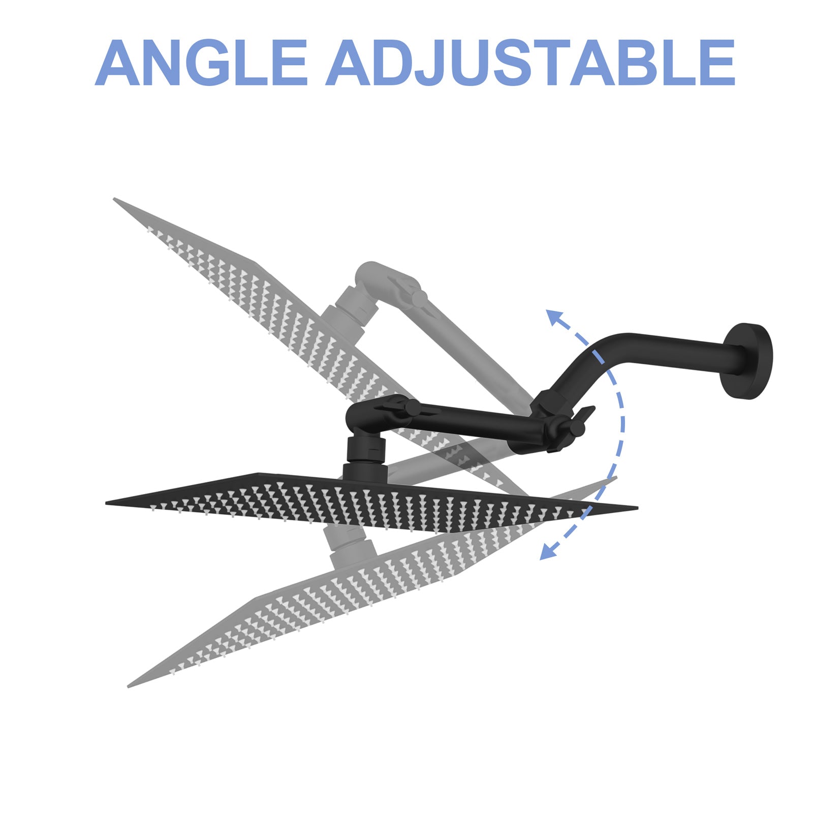 4" Stainless Steel Extends Shower Arm