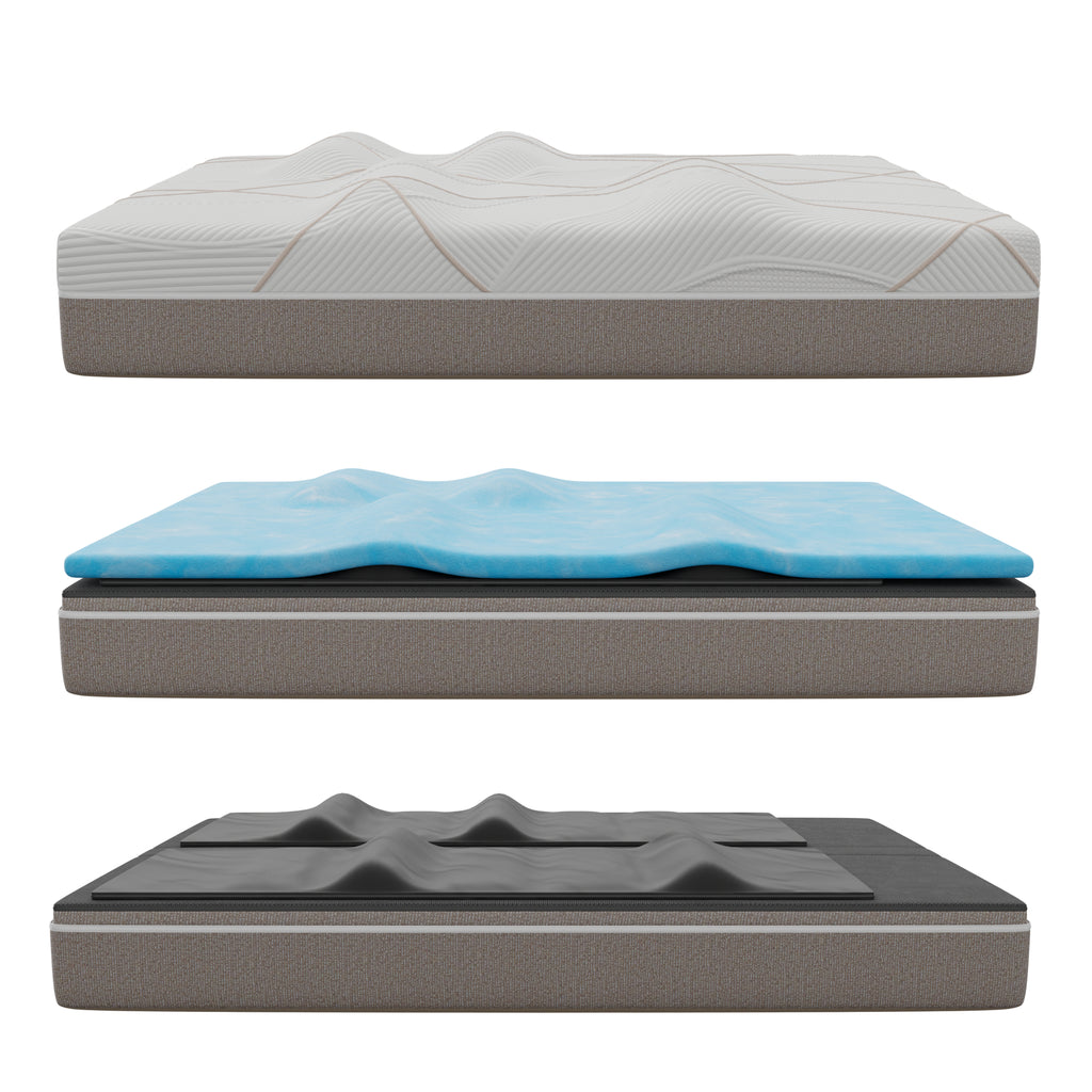GhostBed Massage Mattress Hybrid 12" Profile - King