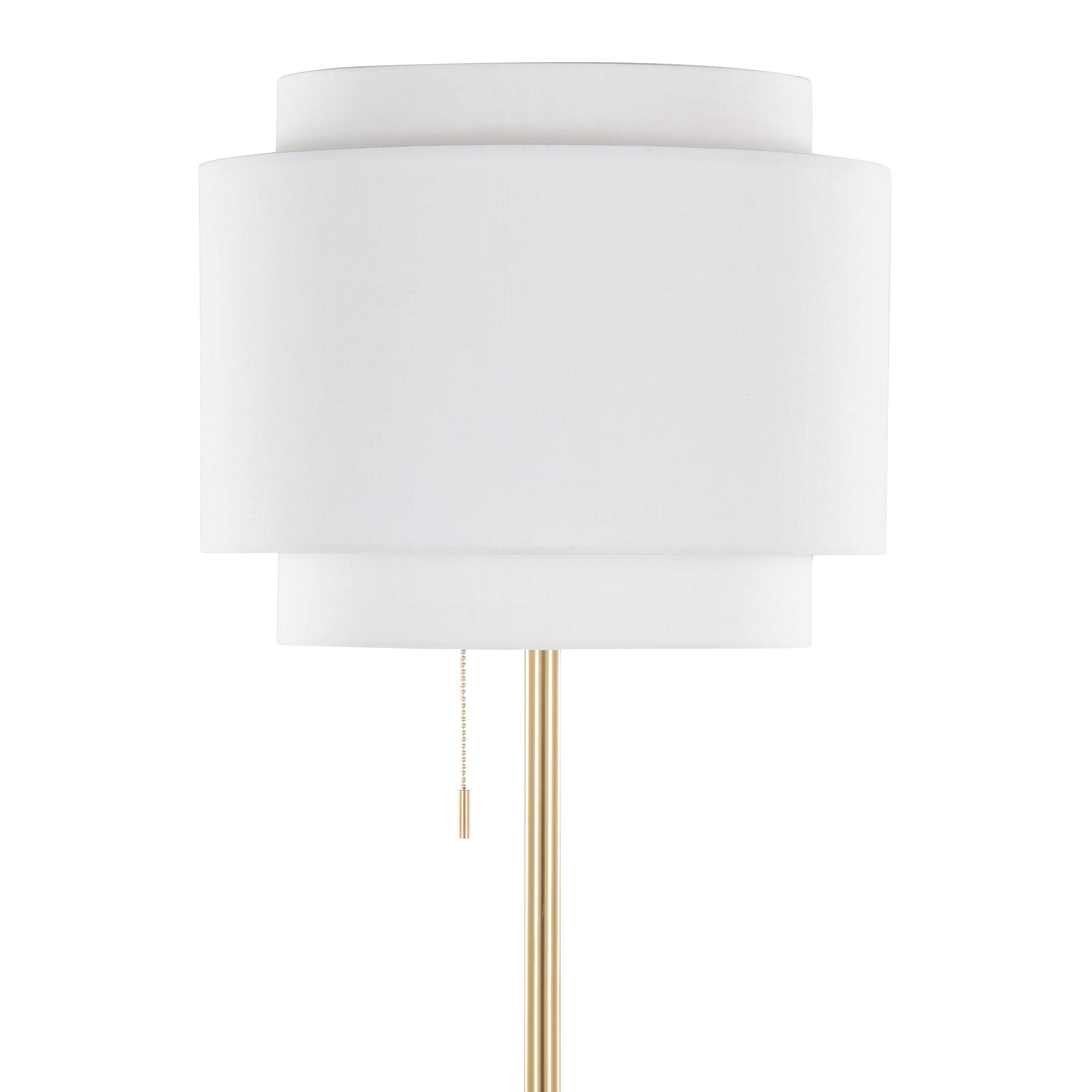 Tier 64" Contemporary Metal Floor Lamp
