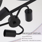 Modern 3-Light Fabric Pendant Light